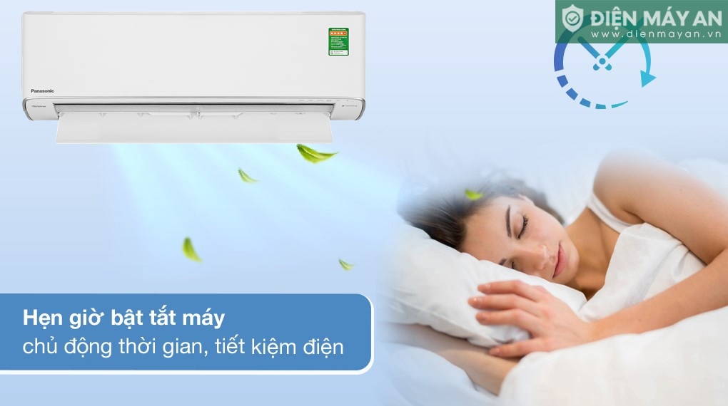 Chế độ hẹn giờ bật tắt tiện lợi còn giúp tiết kiệm điện